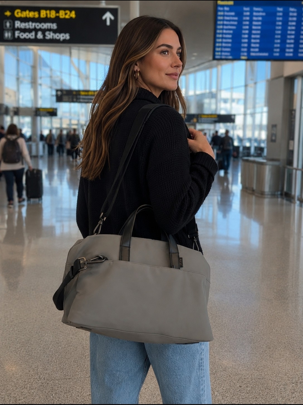Away Everywhere Bag – Gray | Lightweight Travel Carryall | Excellent Condition